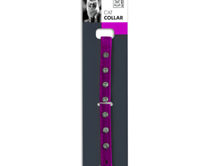 M Pets Diamond Collar for Cats (Purple) Cheap