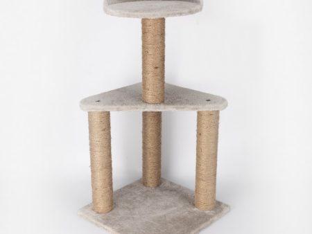 Skatrs Feline Fortress Two Tier Cat Tree with Sisal Post Toy Online Sale