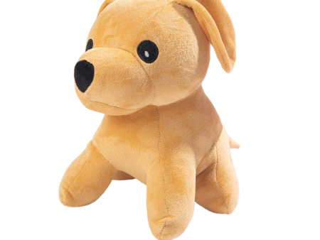 Kibbo Non Toxic & Durable Soft Stuffed Dog Shaped Toy for Dogs and Cats (Brown) Cheap