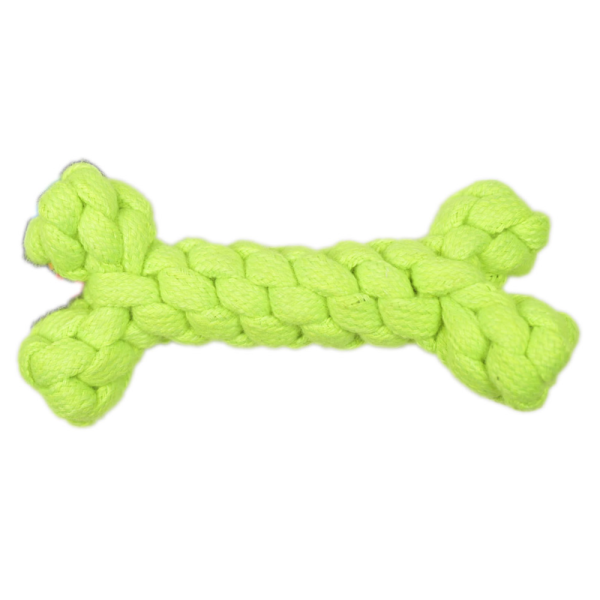 Skatrs Dummy Knotted, Ball and Bone Shaped Rope Chew Toy Combo for Dogs and Cats Fashion