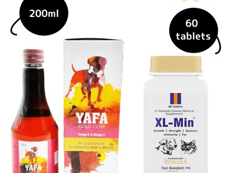 Iris Yafa Gold Coat Syrup (200ml) and Neo Kumfurt XL Min Tablet (60 tablets) Hairfall Remedy Combo Online Sale