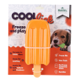 Basil Ice Cream Shaped Cool Lick Silicon Toy for Dogs (Orange) Online