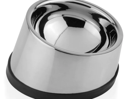 Pawpourri Stainless Steel Tilted Bowl for Dogs and Cats Sale