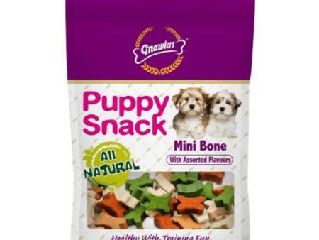 Gnawlers Puppy Snack Mini Bone Assorted Flavoured Dog Treats For Sale