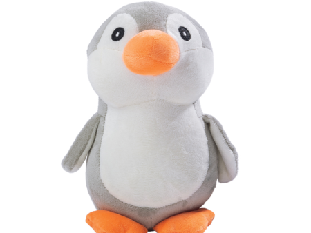 Kibbo Non Toxic Soft Playing Stuffed Penguin Toy for Dogs and Cat (Grey White) For Cheap