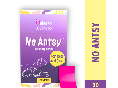 Unleash Wellness No Antsy All Natural Calming Strips for Dogs and Cats Hot on Sale