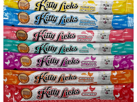 Kitty Licks 7 in 1 Assorted Flavours Cat Treats Cheap