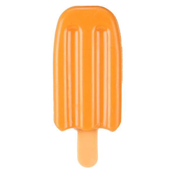 Basil Ice Cream Shaped Cool Lick Silicon Toy for Dogs (Orange) Online