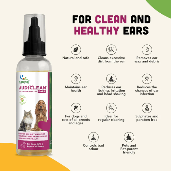 Natural Remedies Audiclean Clean and Healthy Ears for Dogs and Cats For Cheap