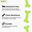 Skatrs Bone Shaped Rope Chew Toy for Dogs and Cats (Neon Green) Online now