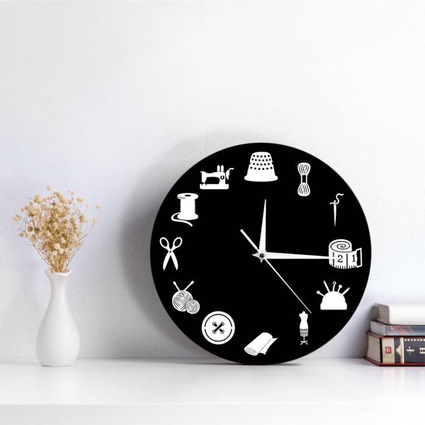 Tailor Sewing Machine Modern Wall Clock Quilter Gift Online