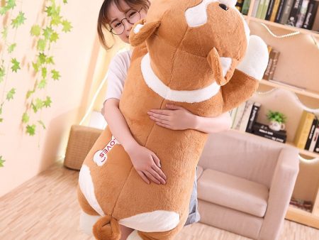 Lovely Giant Corgi Dog Plush Stuffed Doll Pillow Gift Sale