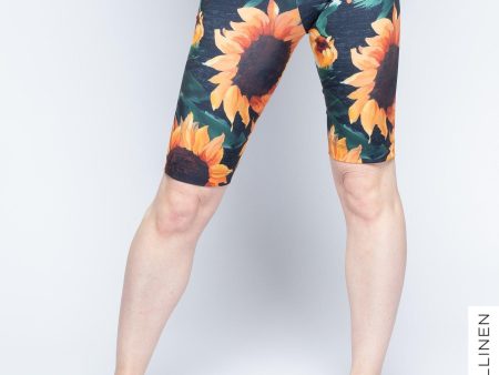 Sporttishortsit, Auringonkukka - musta For Discount