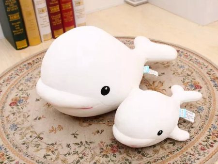 Cute White Whale 28 cm Plush Stuffed Doll For Sale