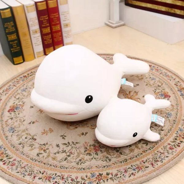 Cute White Whale 28 cm Plush Stuffed Doll For Sale