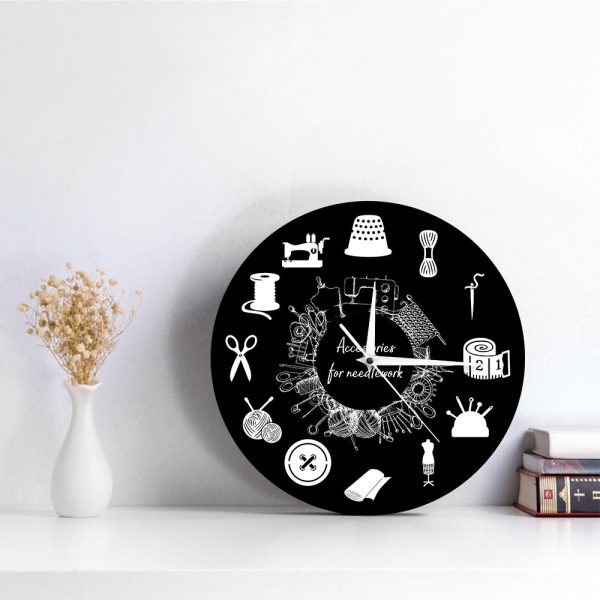 Tailor Sewing Machine Modern Wall Clock Quilter Gift Online