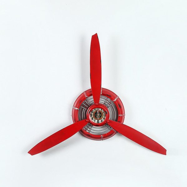 Retro Aircraft Plane Propeller Wall Clock Discount