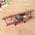 Retro Aircraft Plane Metal Iron Wall Clock Hot on Sale