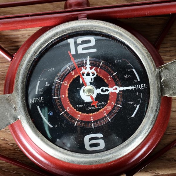 Retro Aircraft Plane Metal Iron Wall Clock Hot on Sale