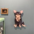 Cute Chihuahua Dog Arcylic Modern Wall Clock Online now