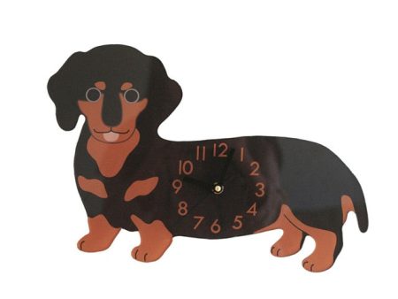 Cute Dachshund Weiner Dog Arcylic Modern Wall Clock Online now