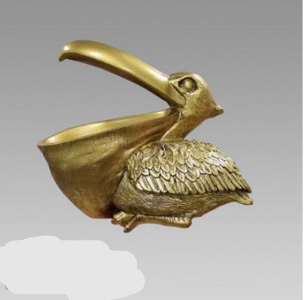 Pelican Bird Mouth Open Resin Sculpture Statue Home Decoration on Sale