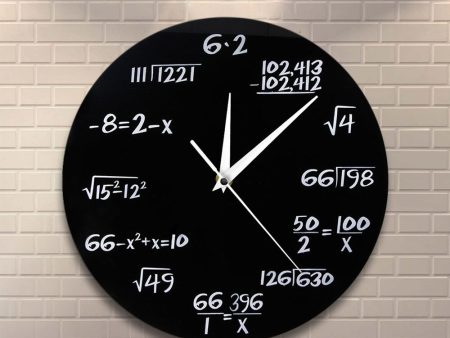 Engineering Math Equation Numbers Wall Clock Discount