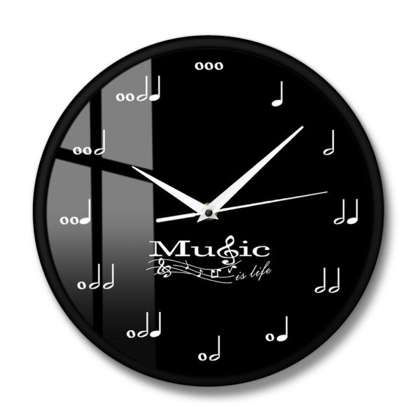 Music Is Life Musician Notes Wall Wall Clock Sale