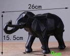 Abstract Black Elephant Resin Sculpture Statue Home Decoration Online Hot Sale