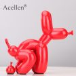 Squat Balloon Pooing Dog Resin Statues Home Decoration on Sale