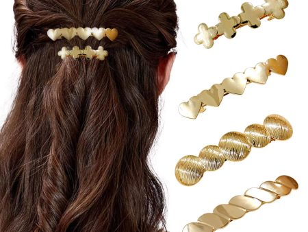 Wholesale Spring Clip Geometric Alloy Hairpin Back Head Ponytail Hair Accessories All-match Fashion Hair Headwear Online Sale