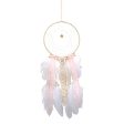 Circle Lace Ribbons LED Light Dreamcatchers with Feather Supply