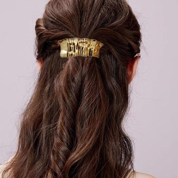 Wholesale Spring Clip Geometric Alloy Hairpin Back Head Ponytail Hair Accessories All-match Fashion Hair Headwear Online Sale