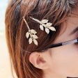 Wholesale retro Mori hair accessories olive branch hairpin beautiful bride alloy headdress tree leaf side clip For Sale