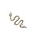 Wholesale personality snake-shaped hairpin ladies cold style retro frog buckle alloy rhinestone clip bangs clip on Sale