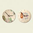 Cute Cartoon Kids Room Wooden Wall Clock Online Sale