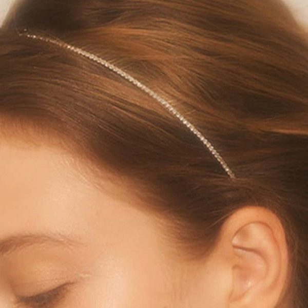 Wholesale New Shining Streamer Super Fairy Rhinestones Shining Feeling Cold and Simple Style High-grade Headwear Headband Online Sale