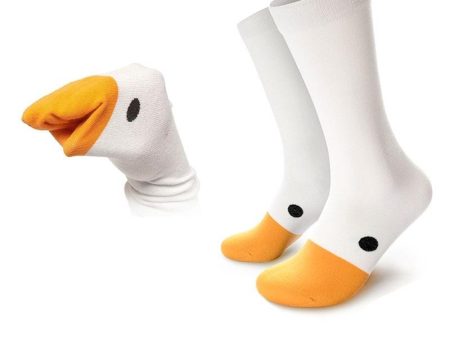 Funny Crazy Goose Head Universal Women Men Cotton Sock Hot on Sale