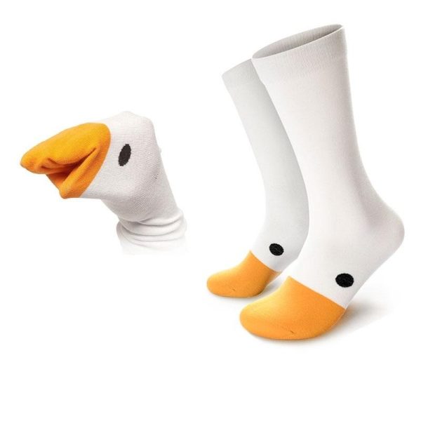 Funny Crazy Goose Head Universal Women Men Cotton Sock Hot on Sale