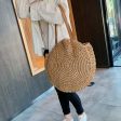 Bohemian Rattan Straw Round  Totes Bags Handbags Large Capacity Online Hot Sale