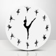 Charming Ballerina Girl Ballet Dancer Wall Clock Online Hot Sale