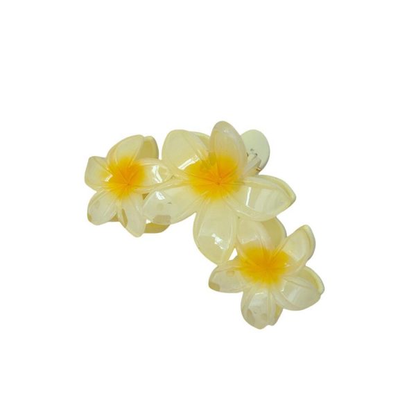 Wholesale large candy color flower hair clip three egg flower clip shark clip hair accessories Online Hot Sale