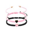 Wholesale new simple dripping heart-shaped woven bracelet Valentine s Day gift sister friendship adjustable bracelet For Cheap