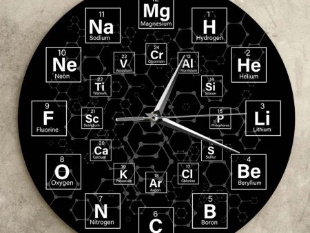 Periodic Table of the Elements Chemical Symbols Science Wall Clock on Sale