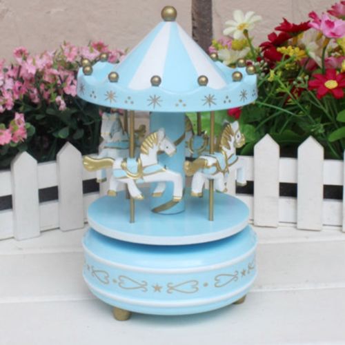 Wooden Horse Carousel Merry Go Round Music Boxes Sale