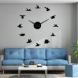 Canoeing Rafting Kayaking Large Frameless DIY Wall Clock on Sale