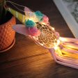 Colorful Flower Unicorn LED Night Light Dreamcatcher & Wind Chimes Decoration For Discount