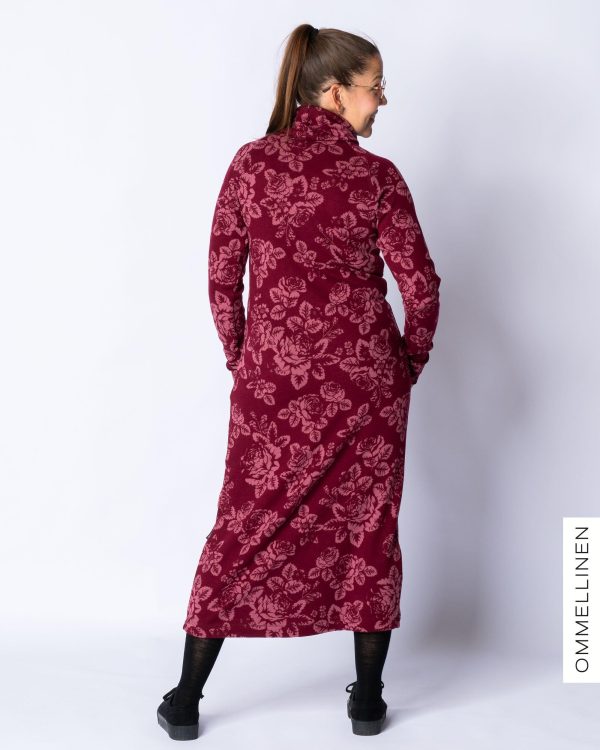 Villamekko, Babushka Roses - burgundi roosa Cheap