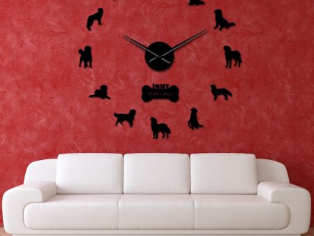 Nova Scotia Duck Tolling Retriever Dog Large Frameless DIY Wall Clock Cheap