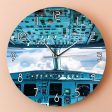 Airplane Interior Cockpit Print Wall Art Wall Clock Online